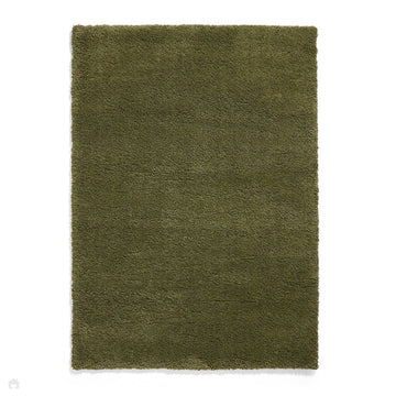 Sierra 9000 Plush Soft High-Density Stain-Resistant Plain Textured Polypropylene Shaggy Olive Rug-Think Rugs-Rug Love - The Most Loved Rug Store